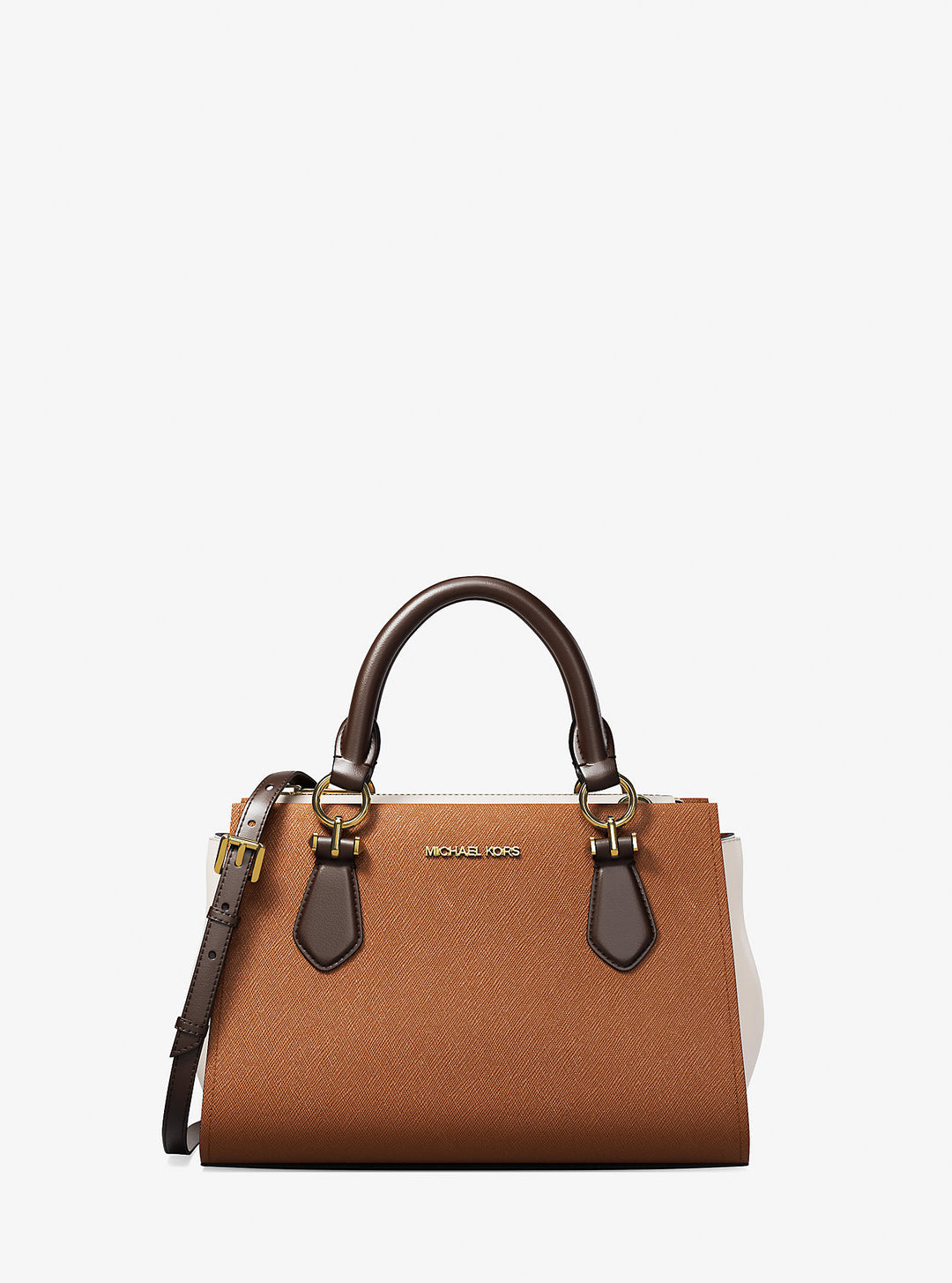 marilyn small color-block saffiano leather messenger bag