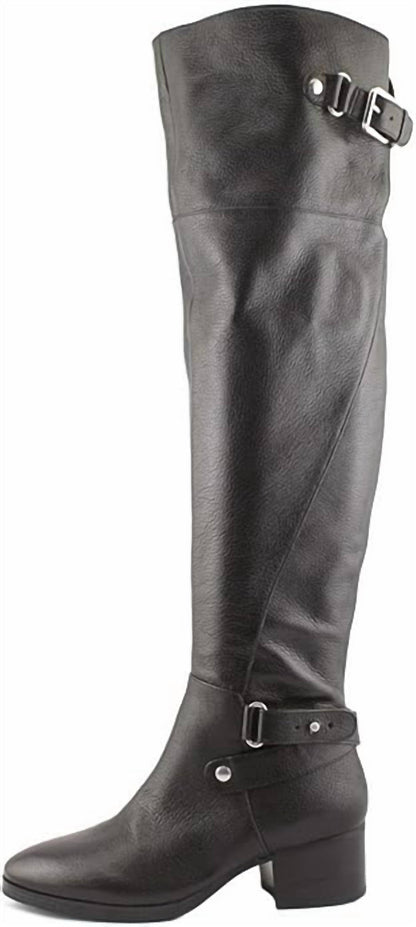 women's celio knee-high boot in black leather