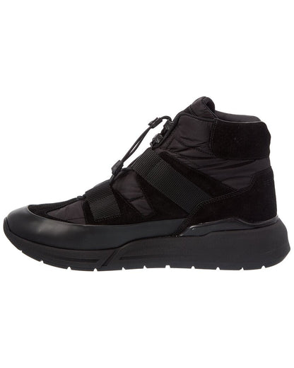 ferragamo leonida suede high-top sneaker
