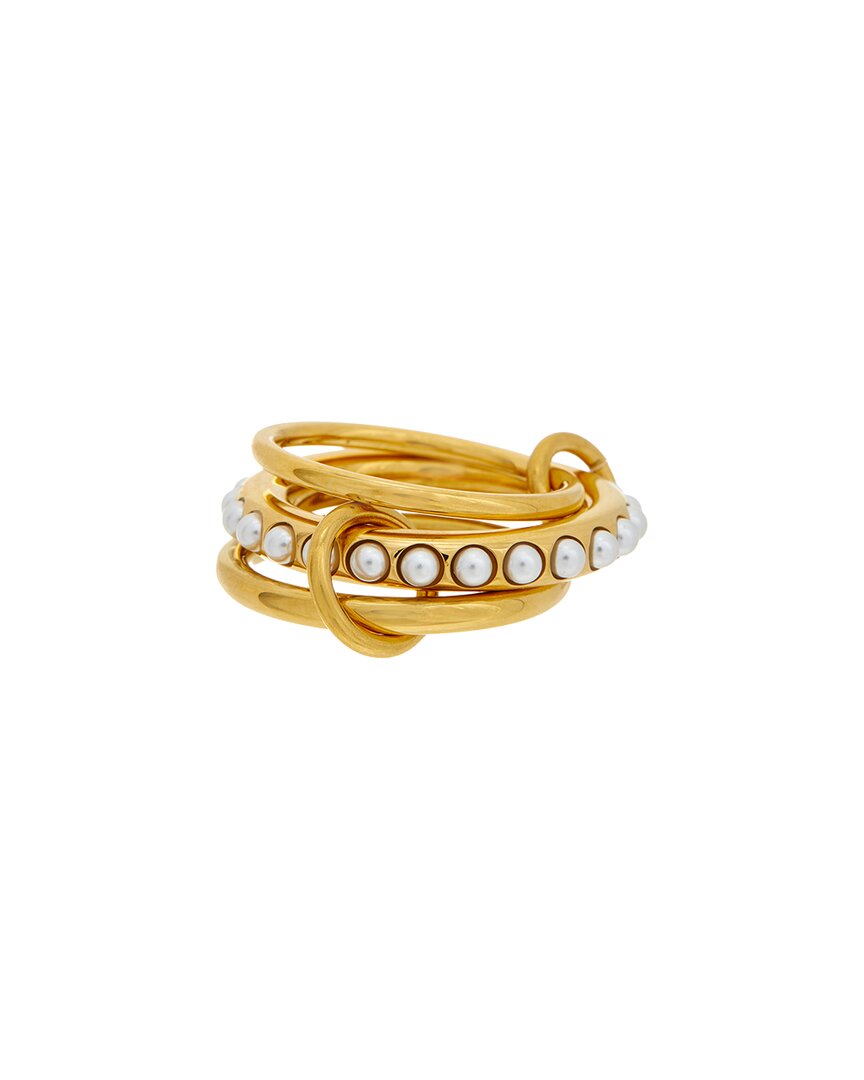 18k plated stainless steel stacking ring