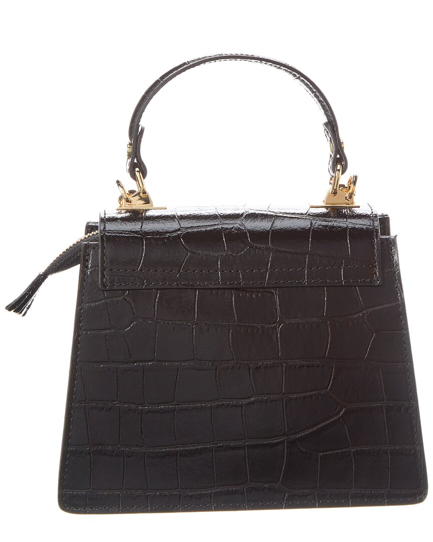 adriana leather top handle bag