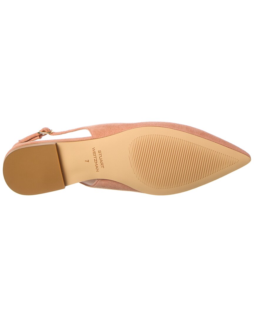 mara suede slingback flat
