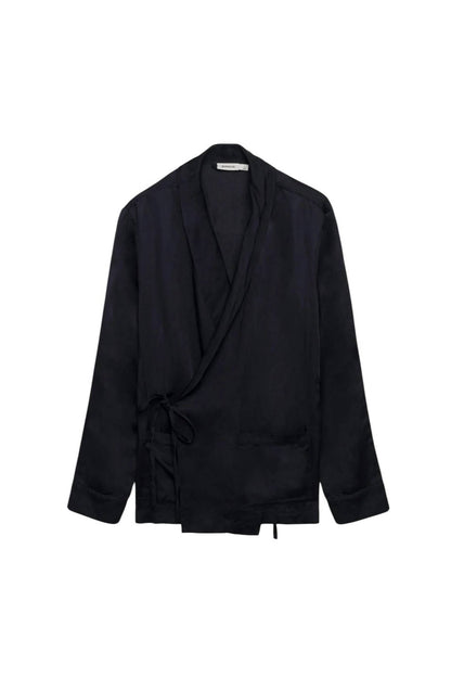 konrad kimono jacket in black
