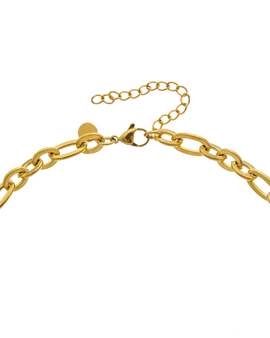 18k plated stainless steel charm necklace