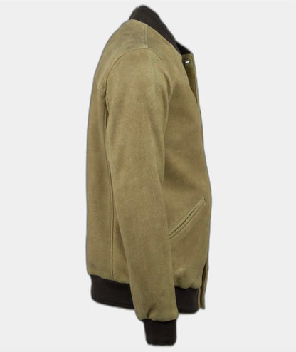 loom bomber jacket in caramel