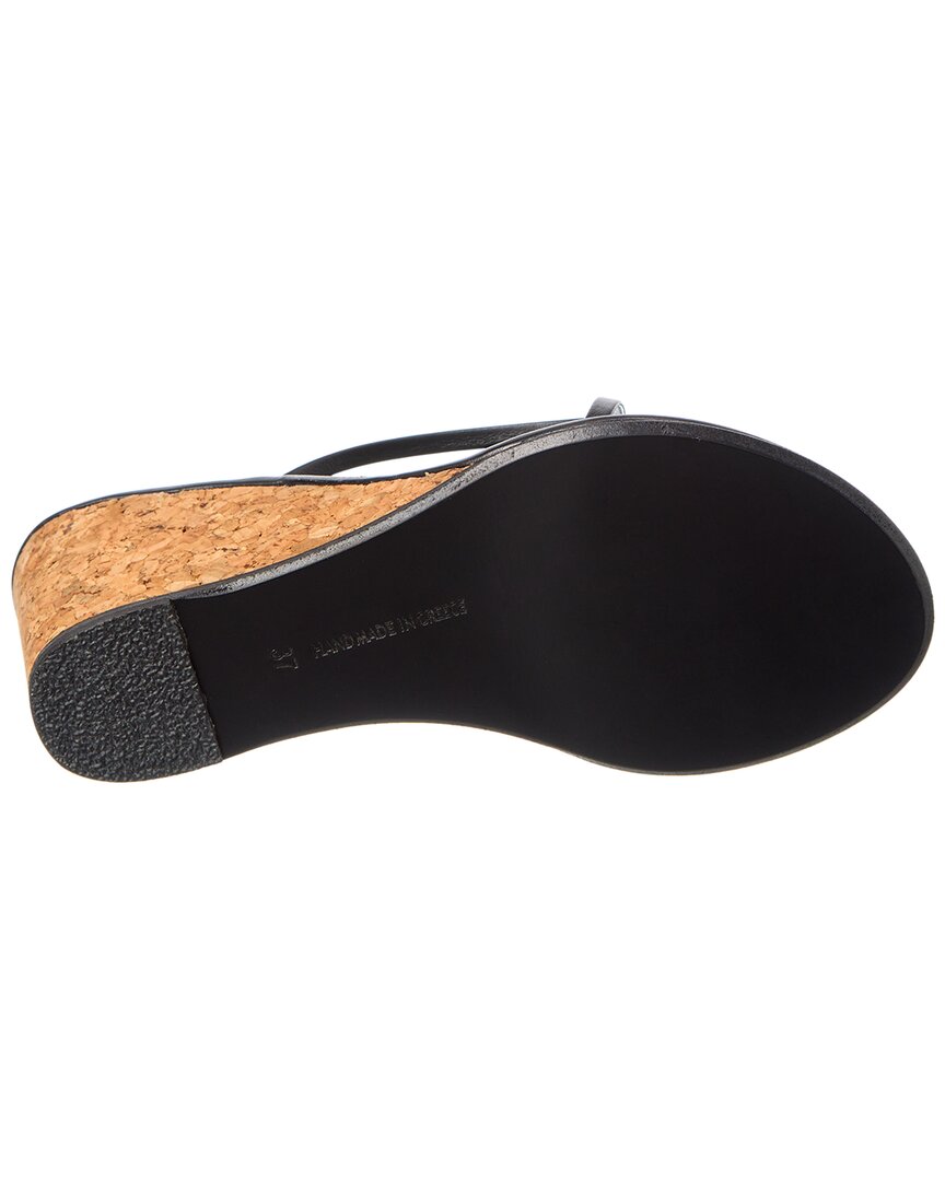 chora leather wedge