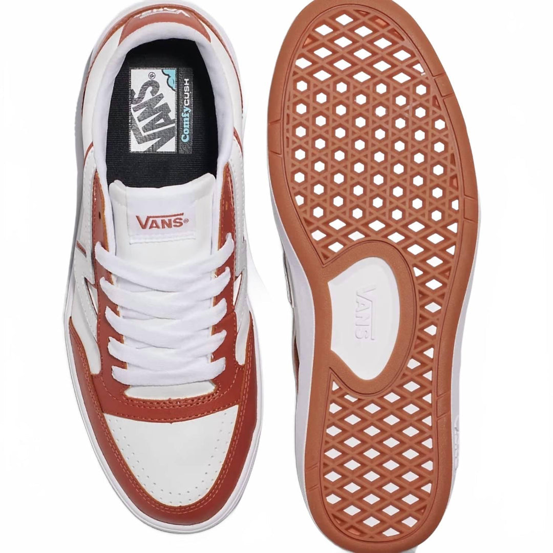 men's lowland comfycush shoe in 2-tone leather auburn