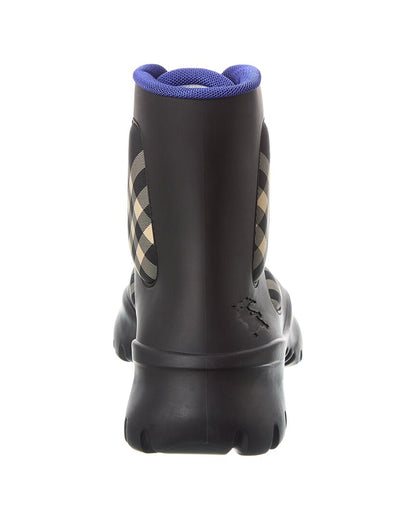 boulder lace-up rubber & canvas boot