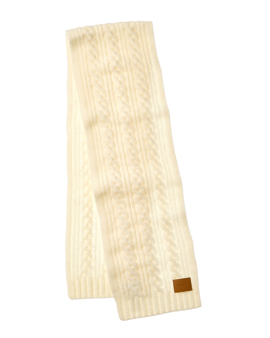airspun cable wool-blend scarf