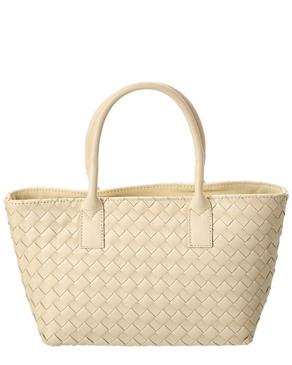 anya hand-woven leather satchel