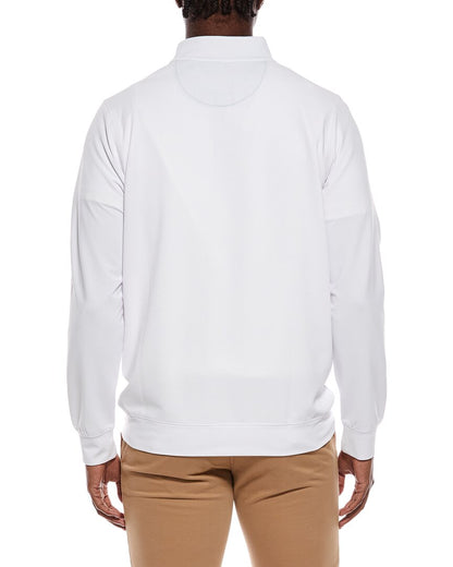 micro grid textured performance 1/4-zip pullover