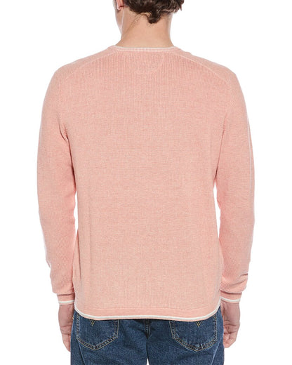 vanise waffle knit crewneck sweatshirt