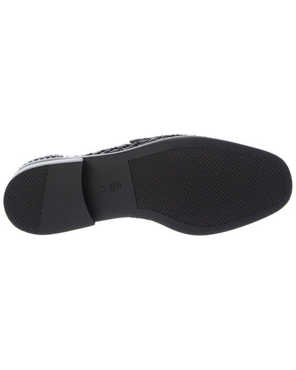 alexa macrame woven leather loafer