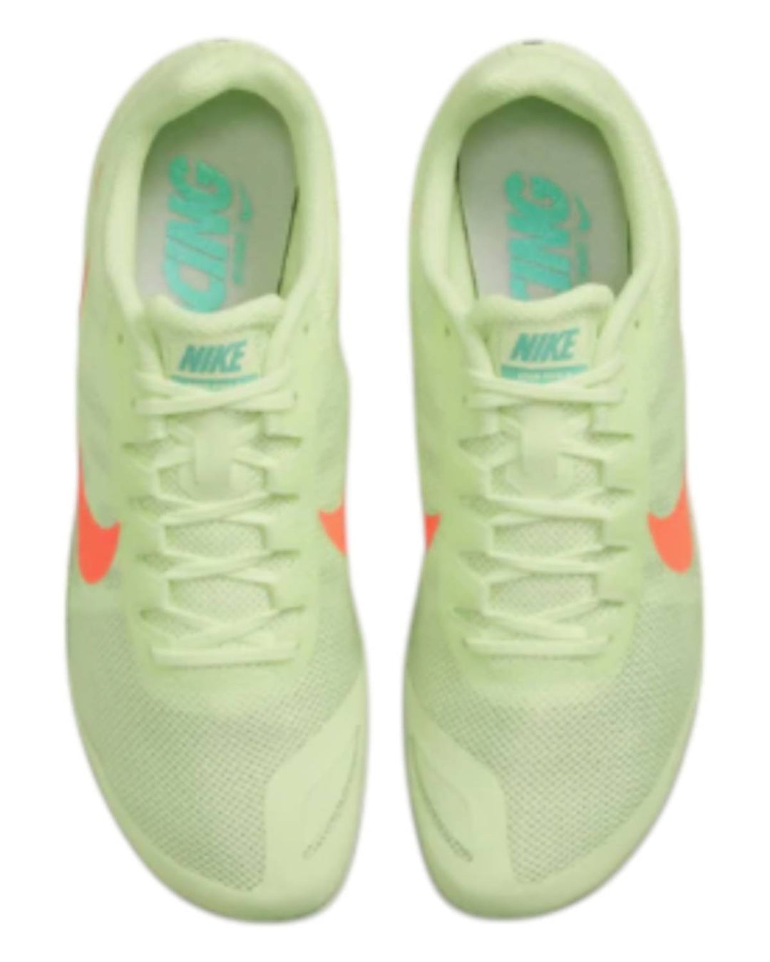 men's rival d 10 shoes in barely volt/hyper org