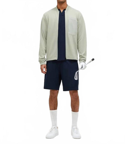 mid layer jacket in limit green