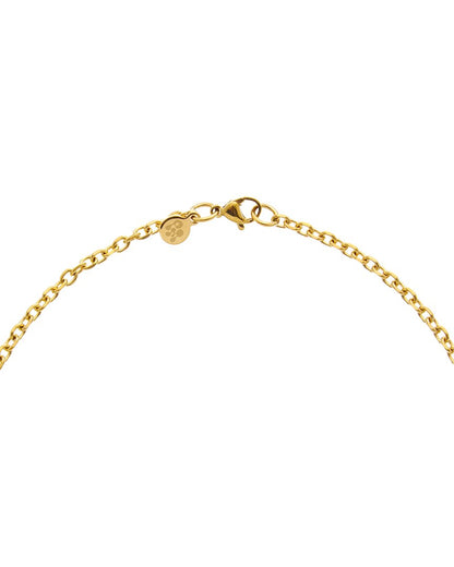 18k plated stainless steel pendant necklace