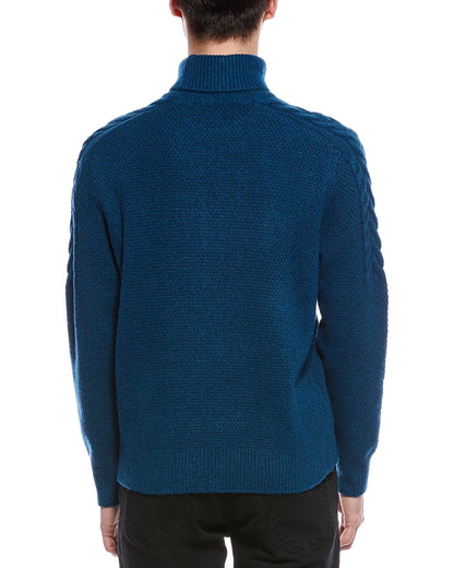 chunky wool-blend turtleneck sweater