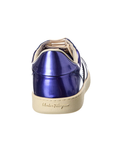 ferragamo achille 1 leather sneaker