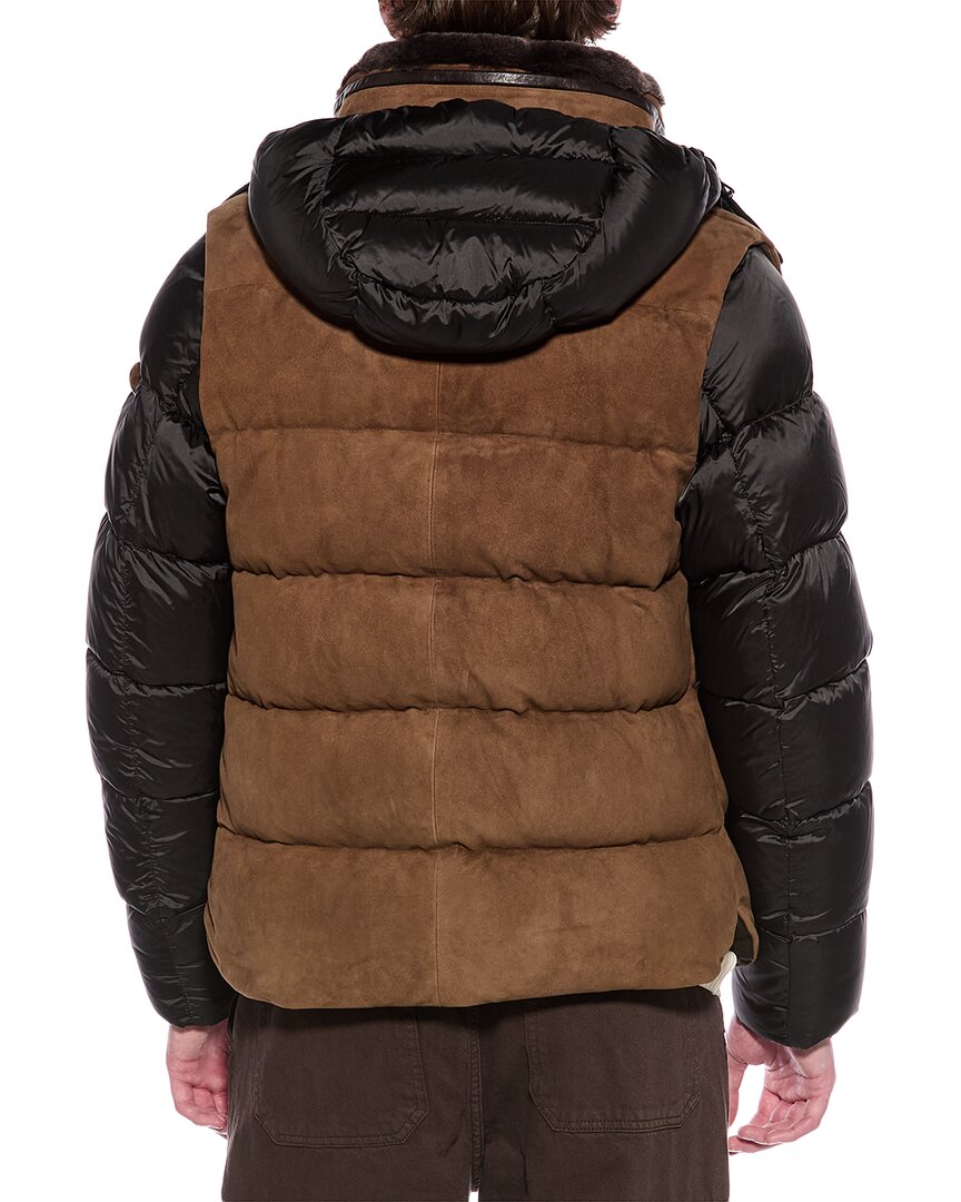 casciano suede down jacket