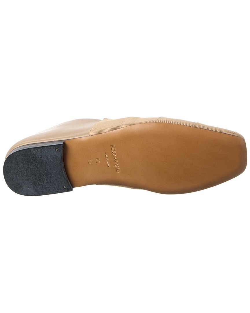 ferragamo gros grosgrain & leather loafer