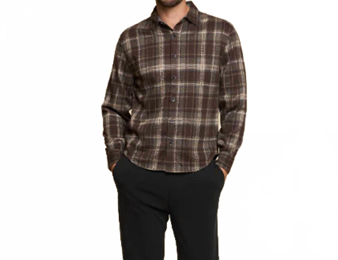 nazare cove long sleeve shirt in java