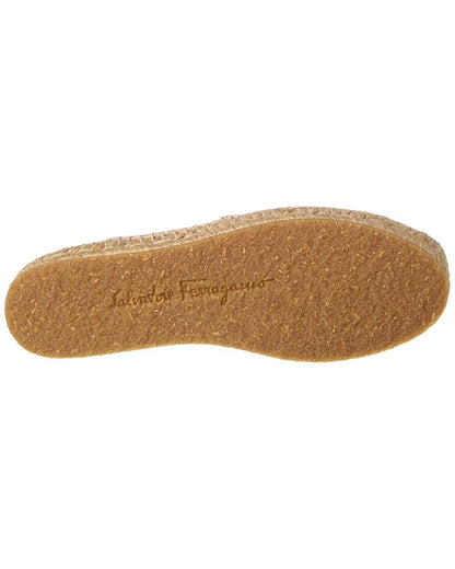 ferragamo susana leather espadrille