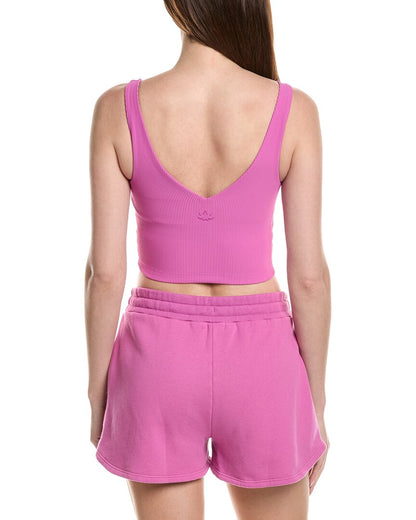 impulse ribbed cropped tank