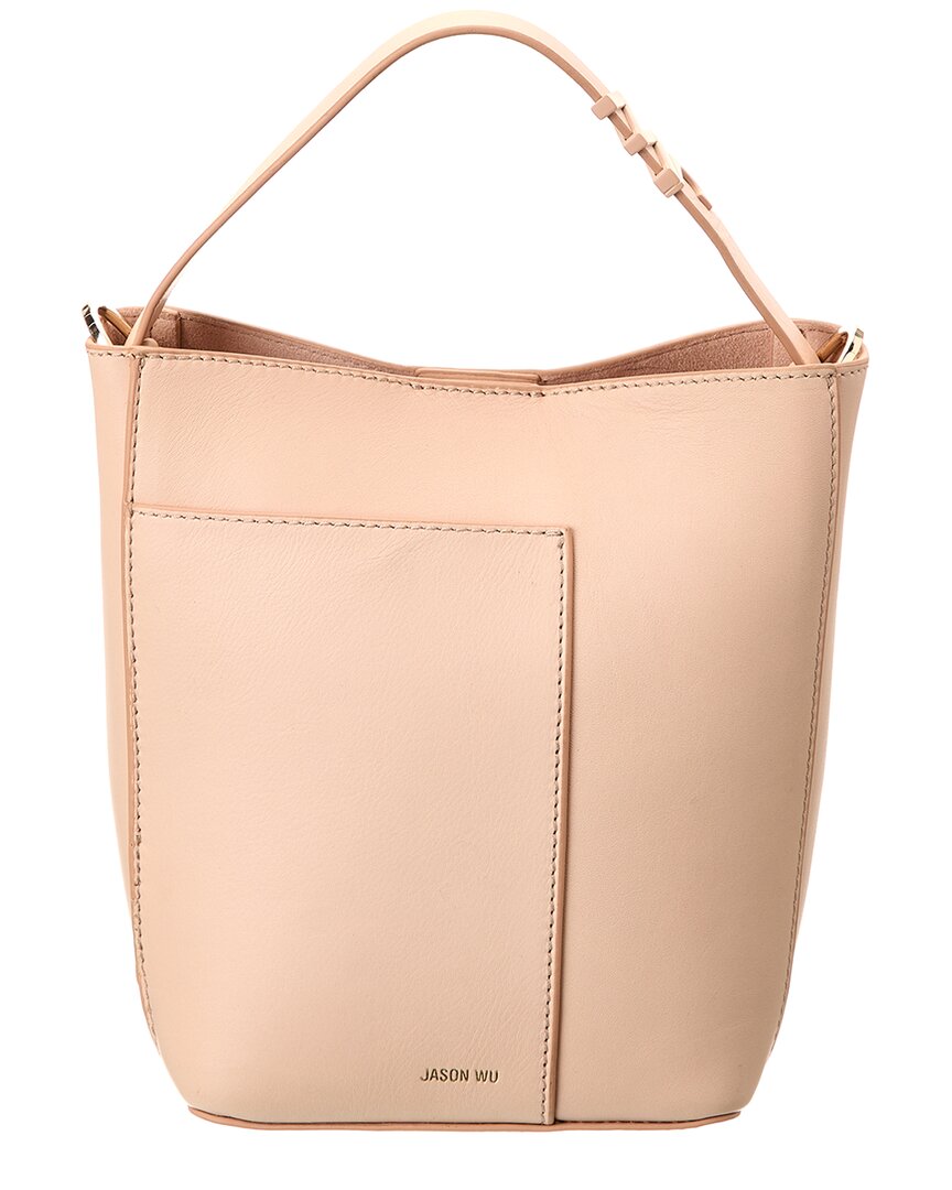 paige leather bucket bag