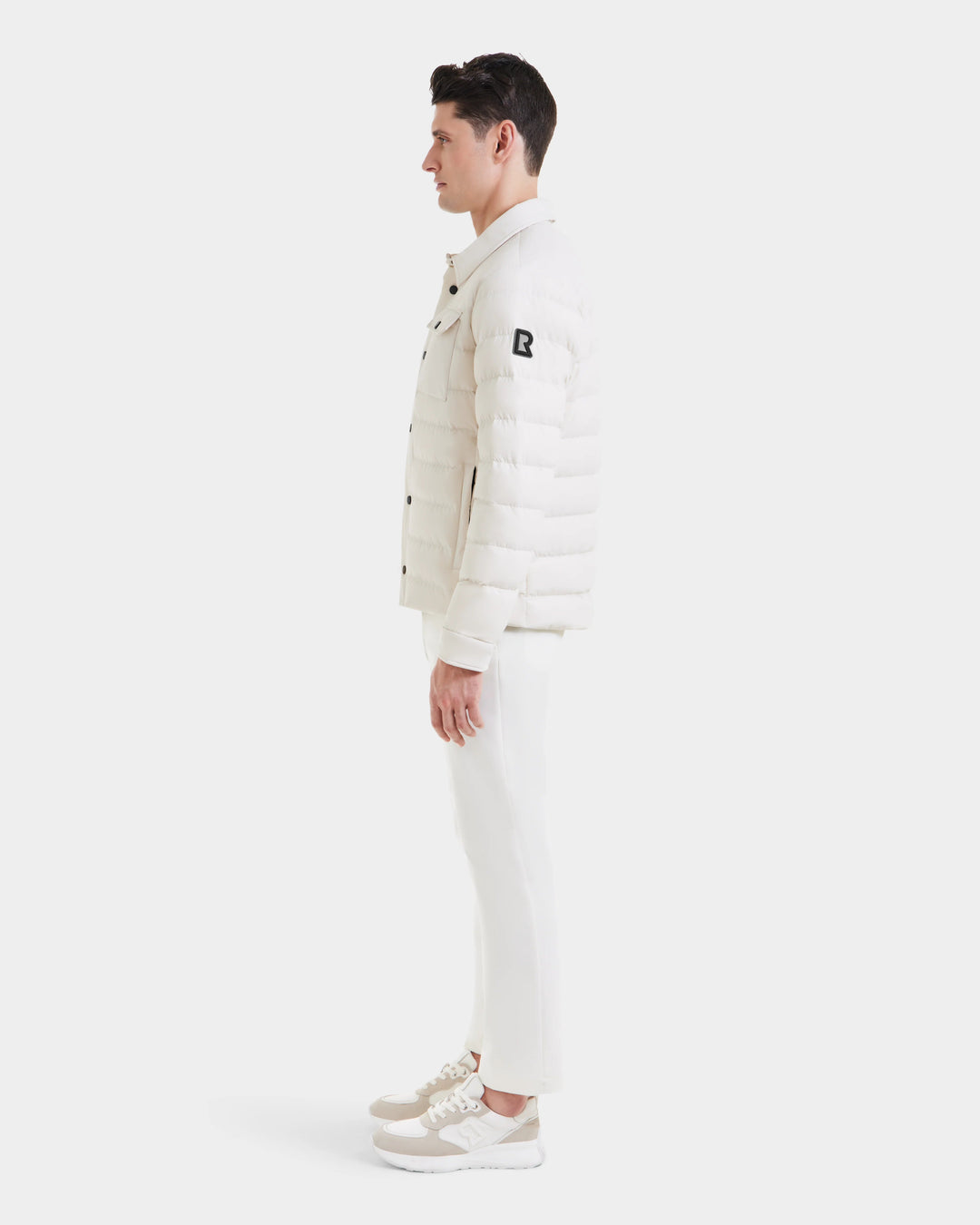aziel men's down puffer shirt jacket