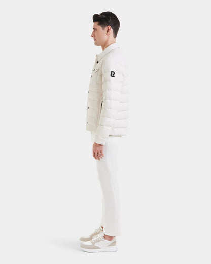 aziel men's down puffer shirt jacket