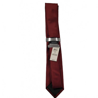 men's designer tie in burgundy