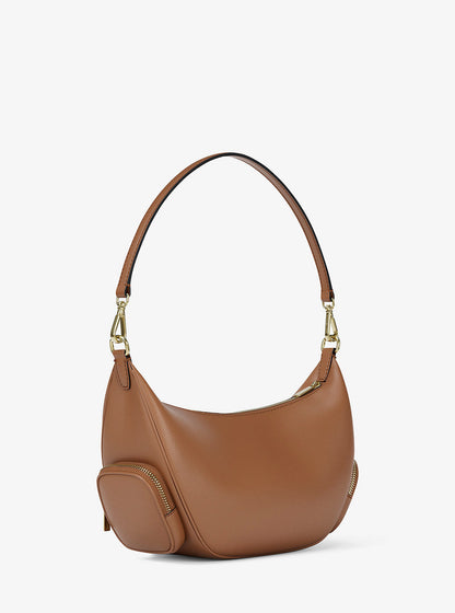 merritt medium pebbled leather convertible shoulder bag