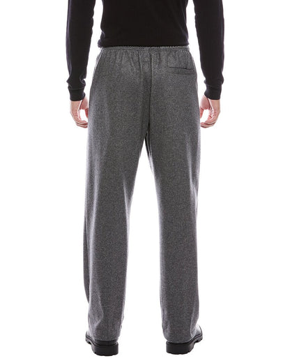 grey cashmere -blend wide leg pintuck pant