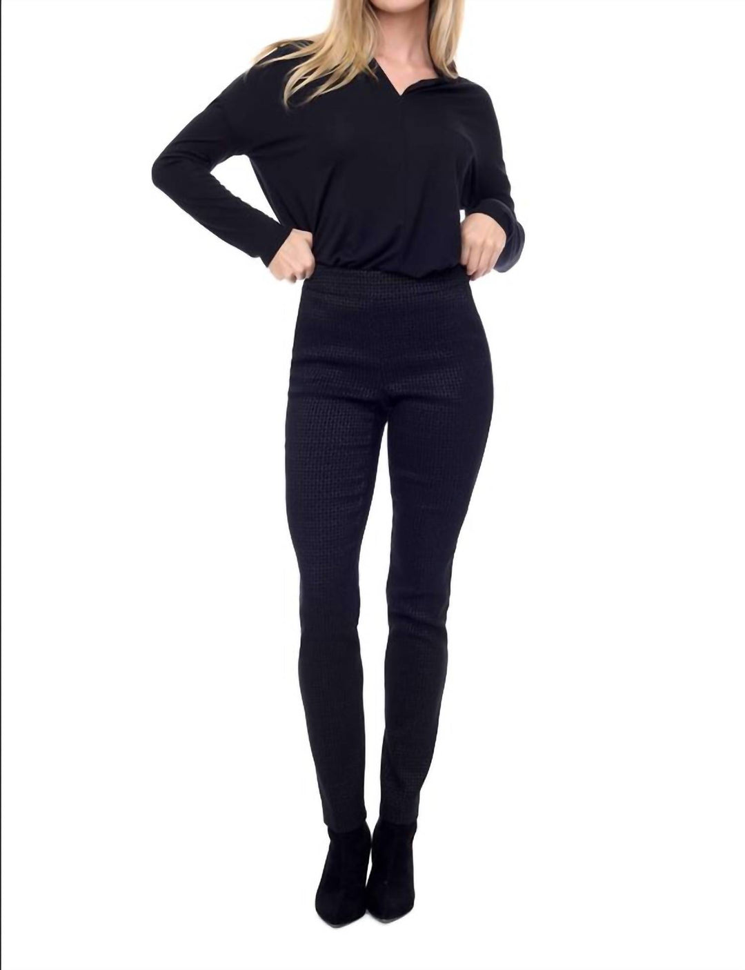 US 0 (XS) - black/grey twinkle print