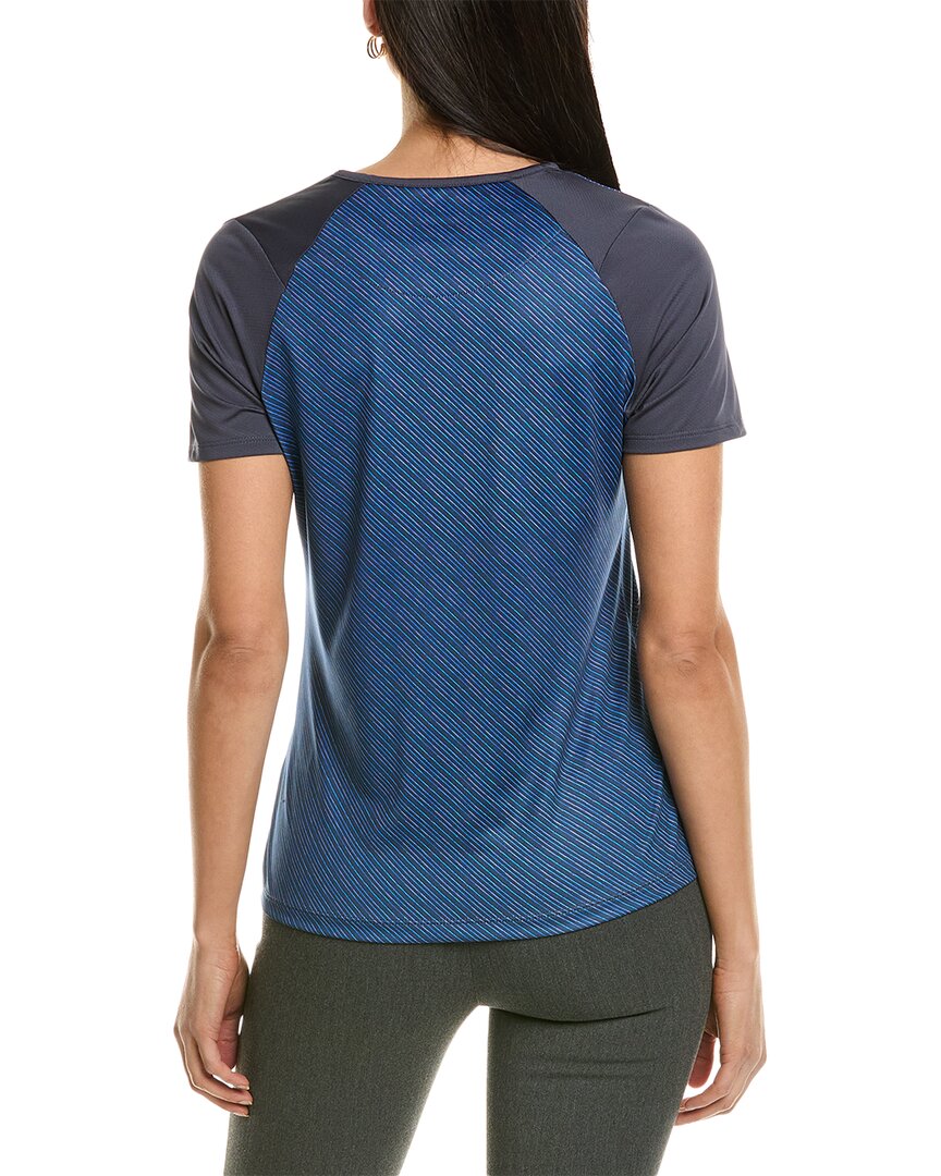 mitered reflection stripe top