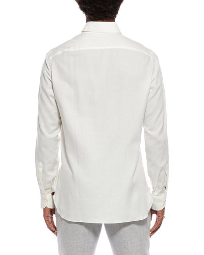 cashmere-blend sport shirt