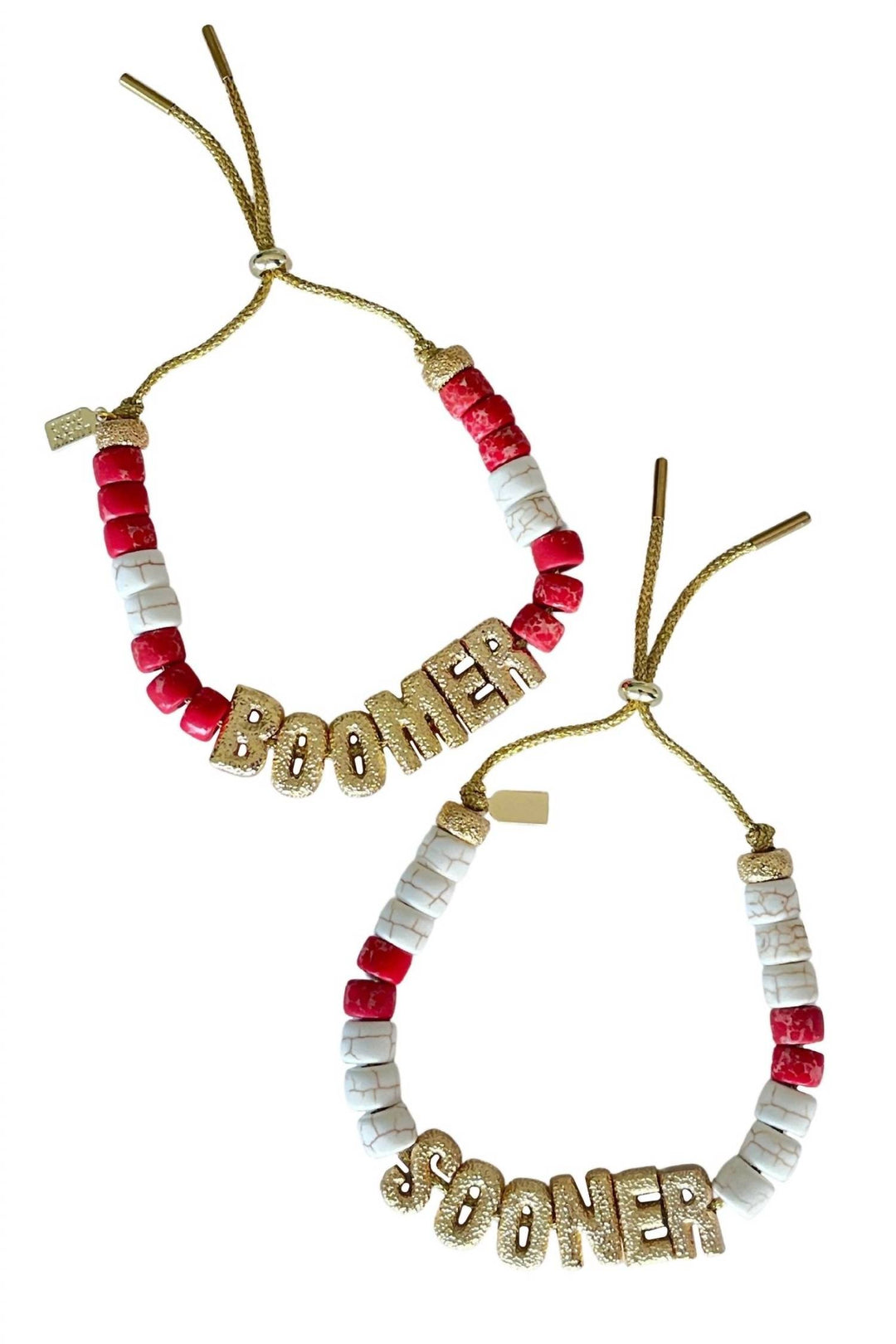 women's eye candy sooner id bracelet in white