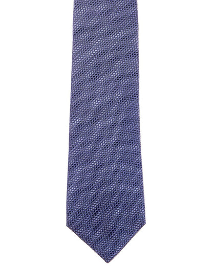 blue silk tie