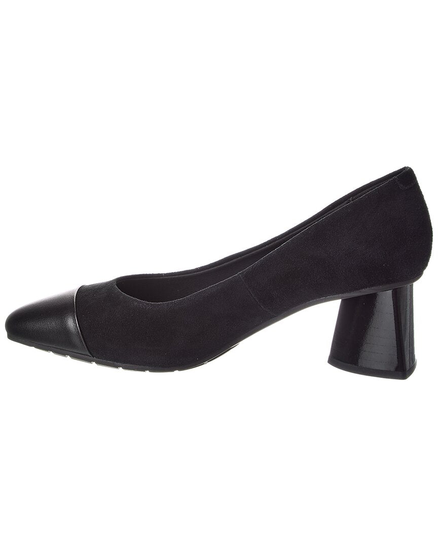 miley suede & leather pump