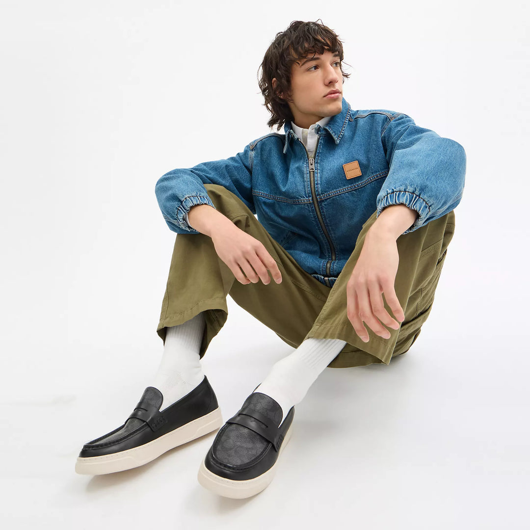 hybrid loafer with signature canvas