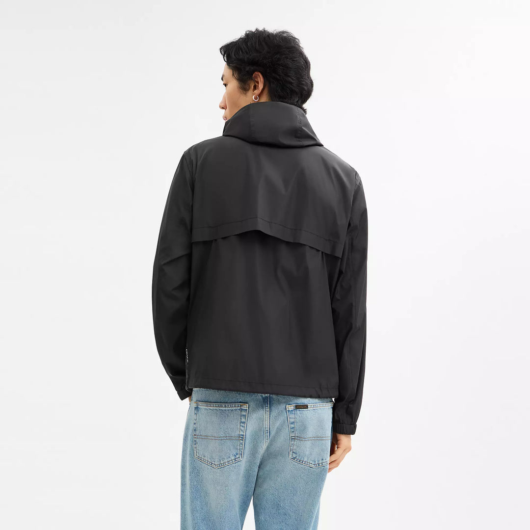 signature full zip windbreaker in recycled polyester