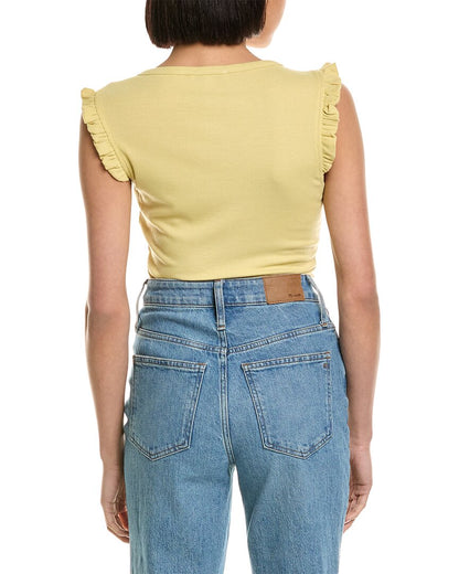 ruffle sleeve bodysuit