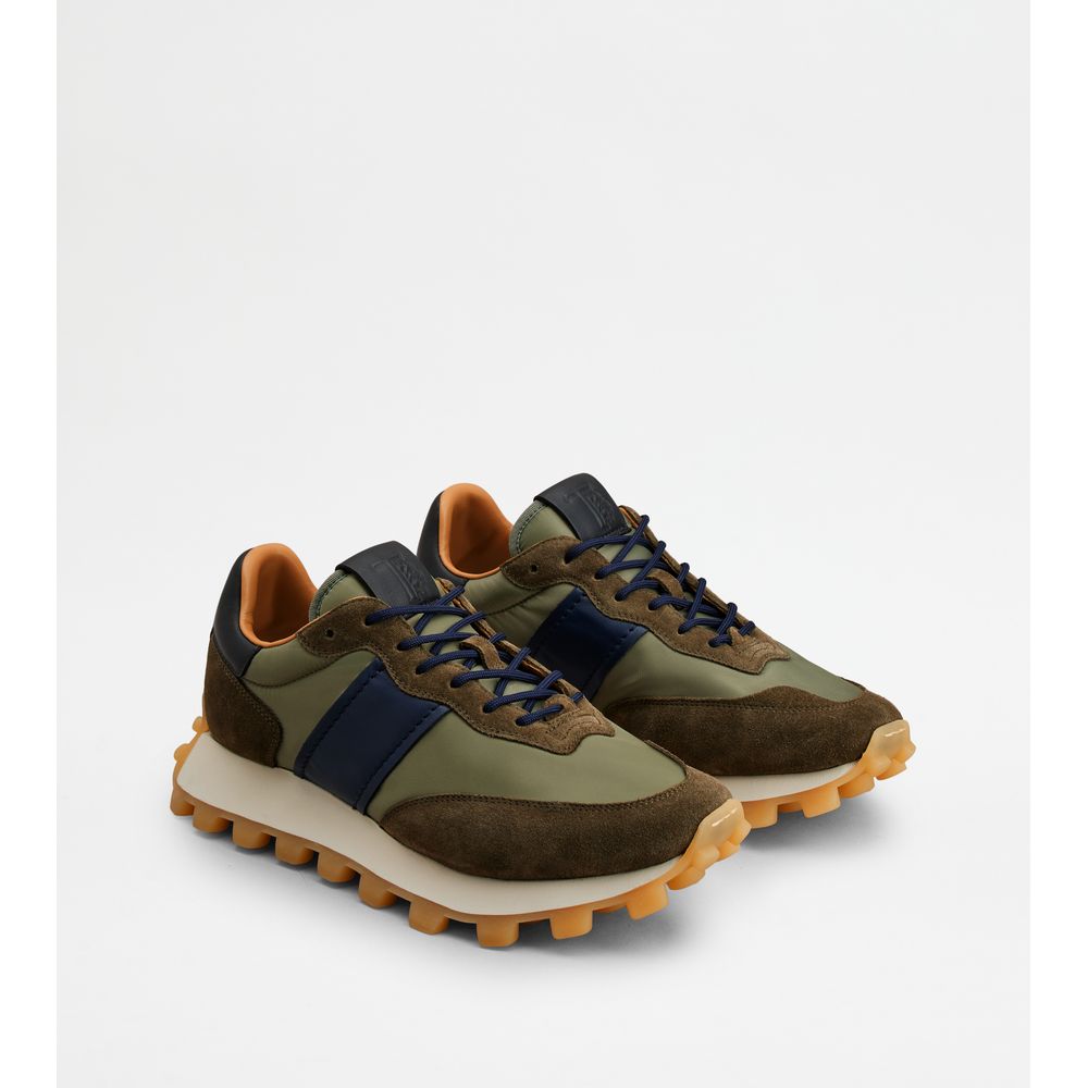 sneakers  1t in suede and fabric