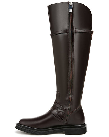 ainsley wide calf leather boot