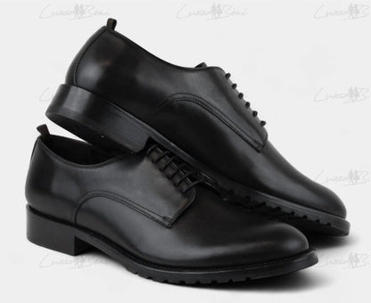 men's democritus leather shoes in black