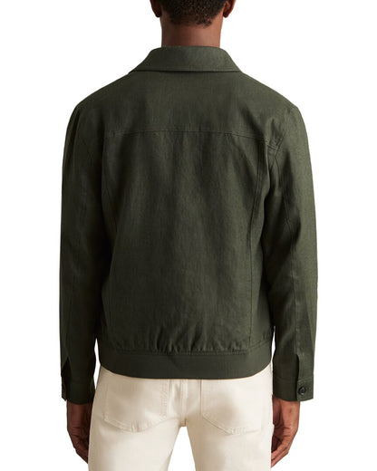 adam linen four pocket jacket