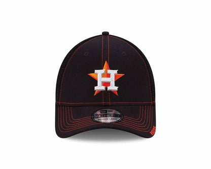 men's mlb neo houston astros 39thirty stretch fit cap in black