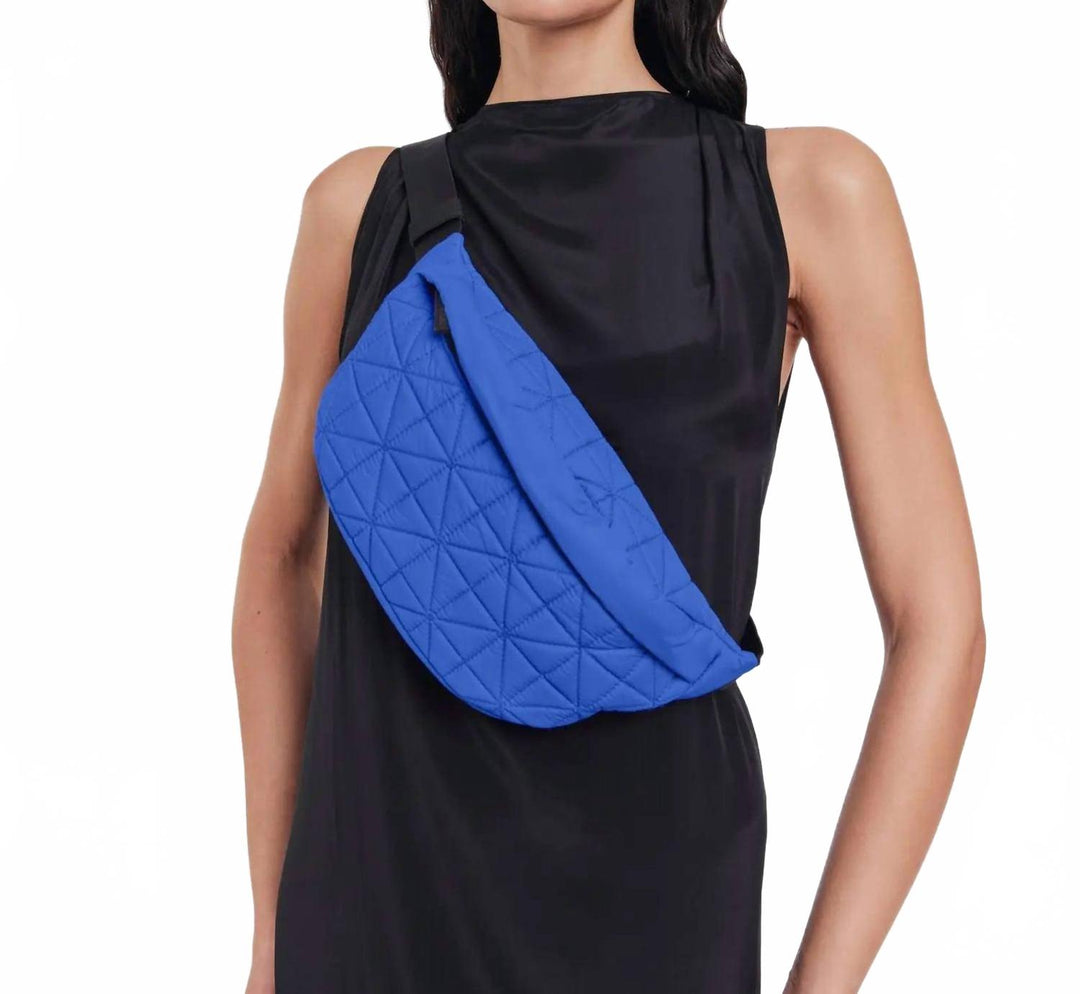 women's fanny pack belt bag in blue bell