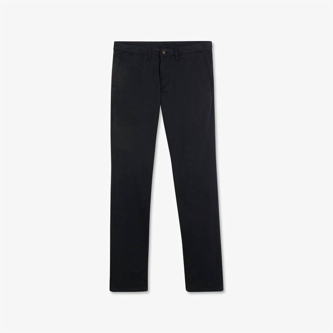 stretch cotton chinos in navy blue