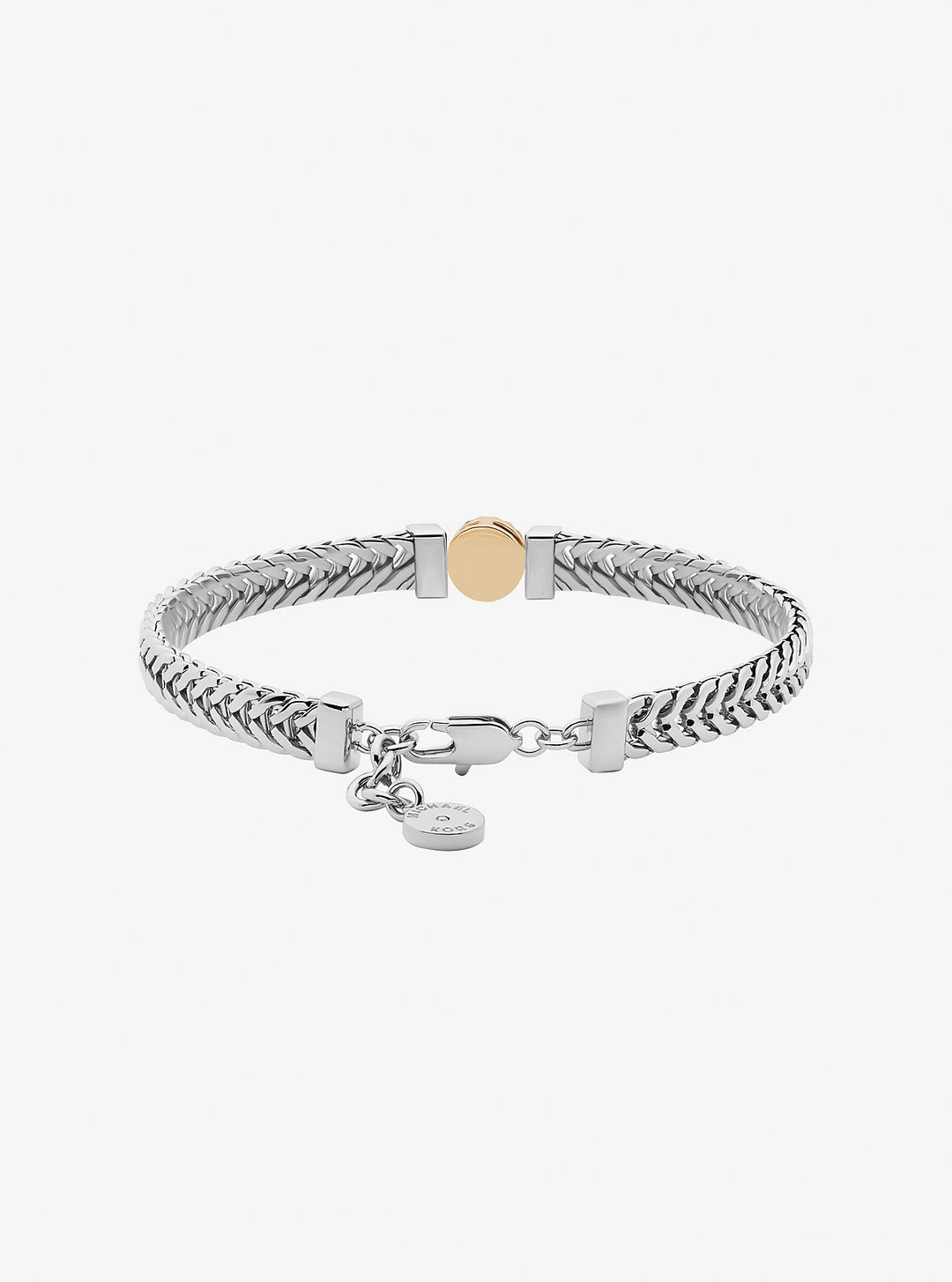pav� logo foxtail chain bracelet